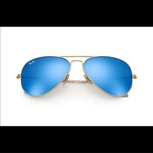 ☀️Ray-Ban Blue and Gold Polarized Aviators☀️